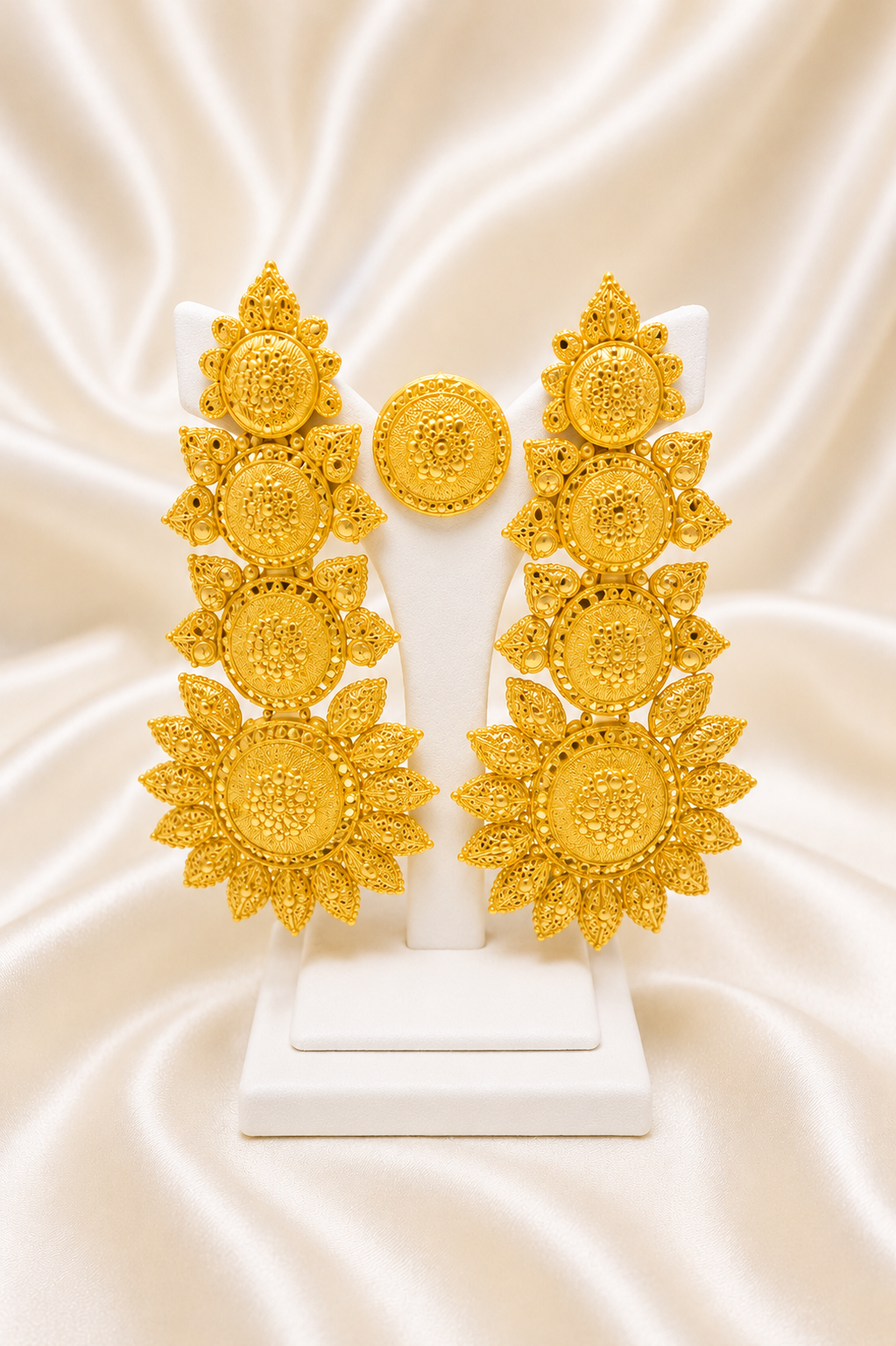 00775 - Pendientes - Chapado en oro de 2 gramos