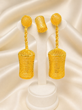 00758 - Pendiente - 2 gramos chapado en oro