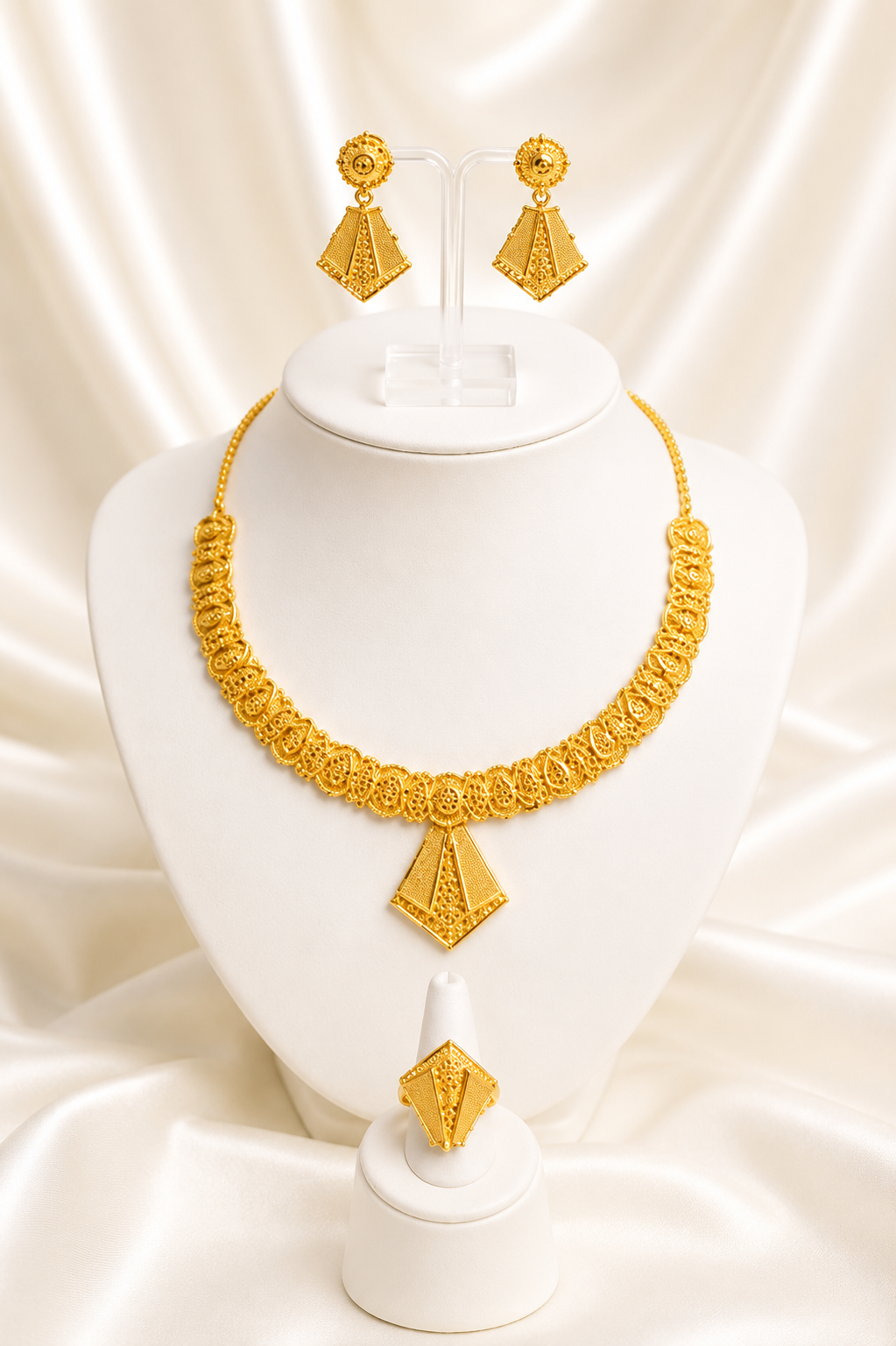 00838 - Necklace - 2 Gram Gold Plated