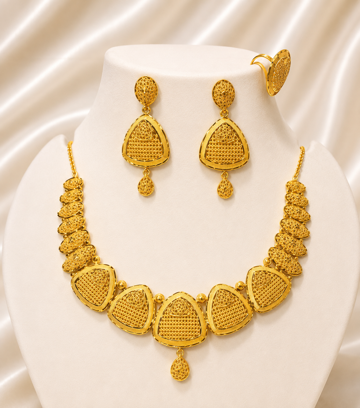 00858 - Necklace - 2 Gram Gold Plated