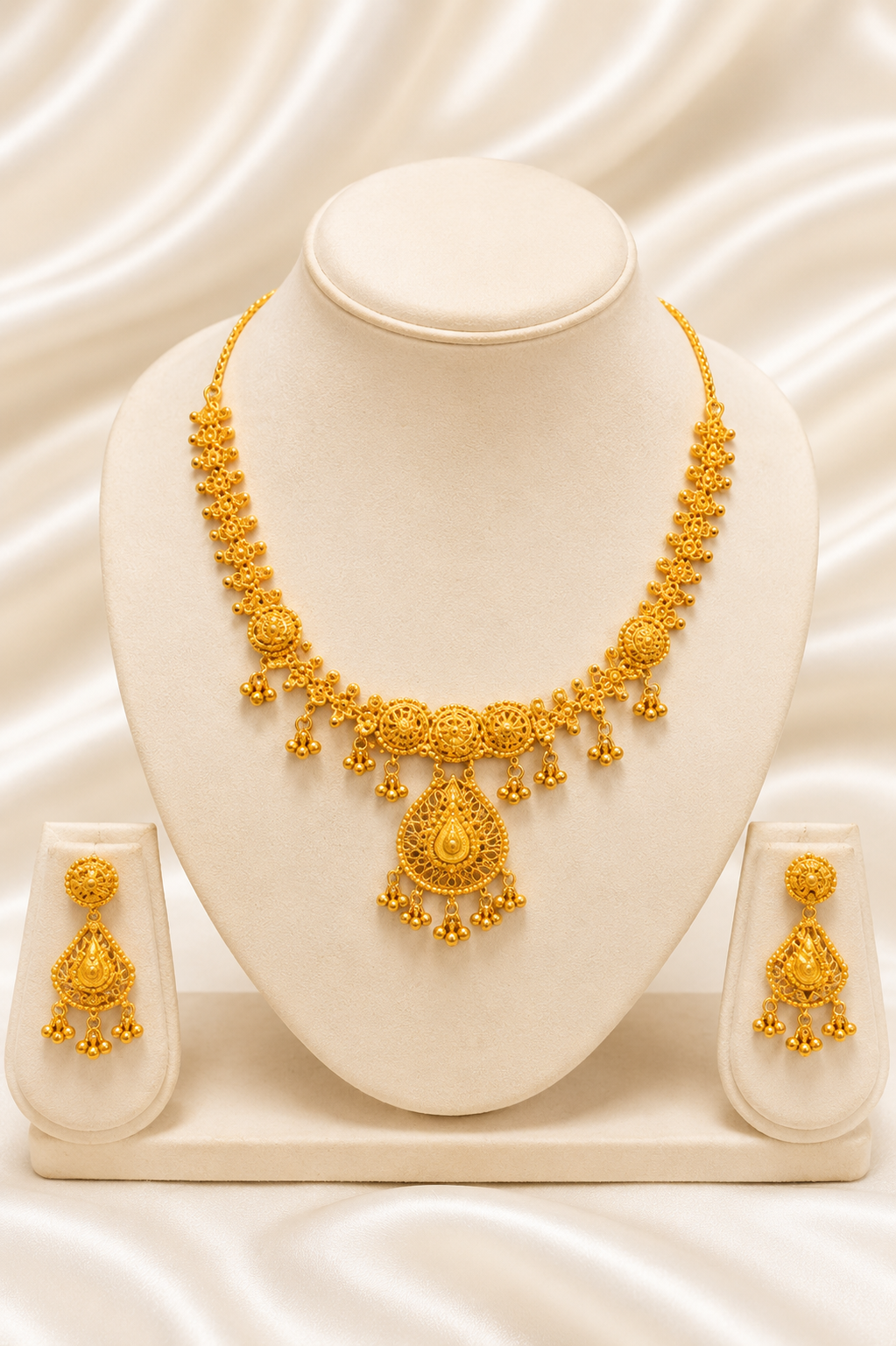 00870 - Necklace - 2 Gram Gold Plated