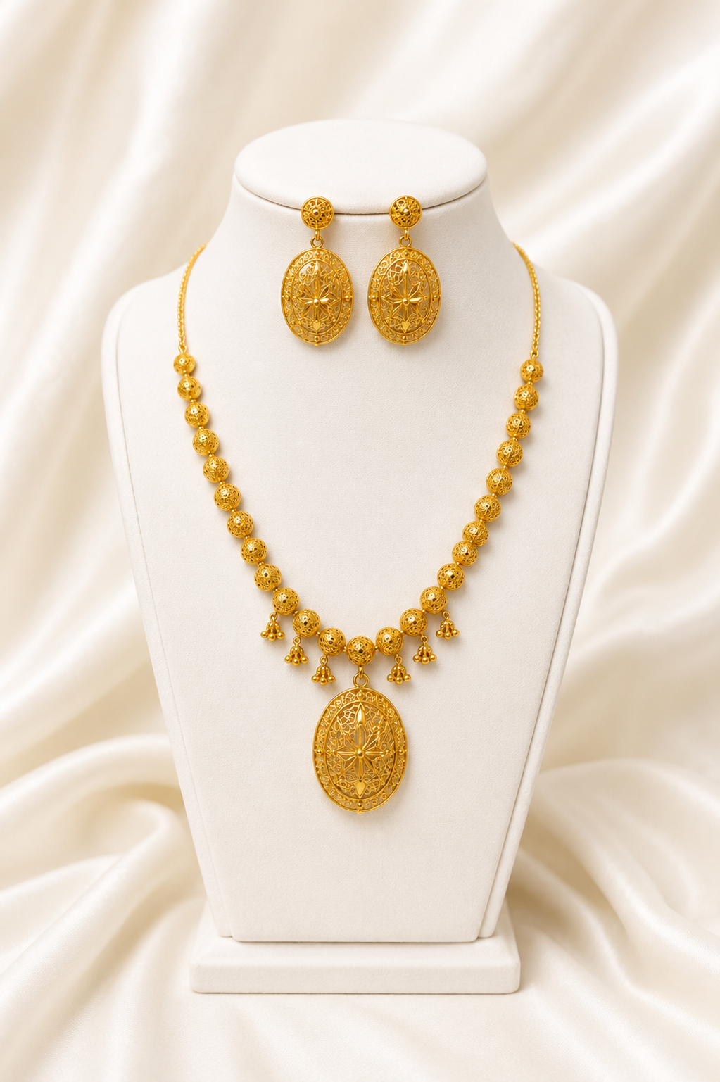 00901 - Necklace - 2 Gram Gold Plated