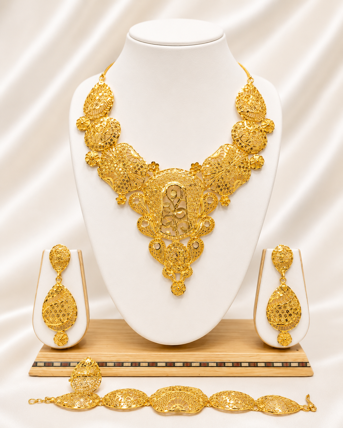 00907 - Necklace - 2 Gram Gold Plated