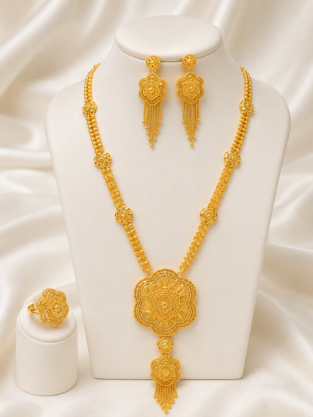 00913 - Necklace - 2 Gram Gold Plated