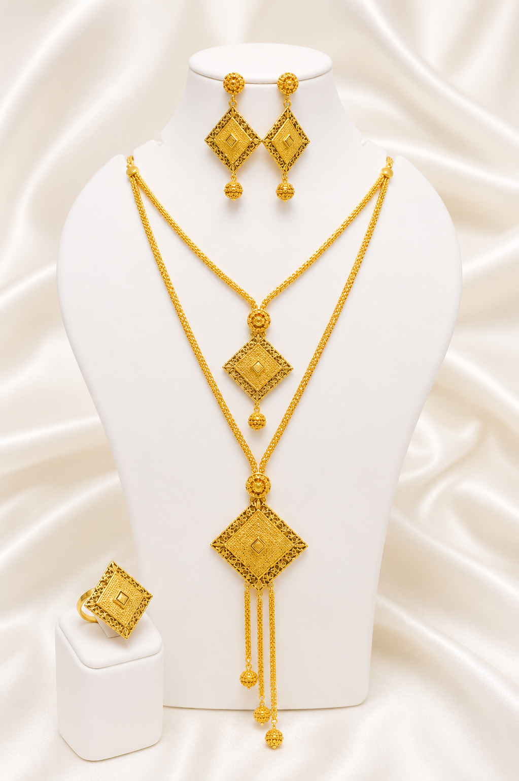 00919 - Necklace - 2 Gram Gold Plated