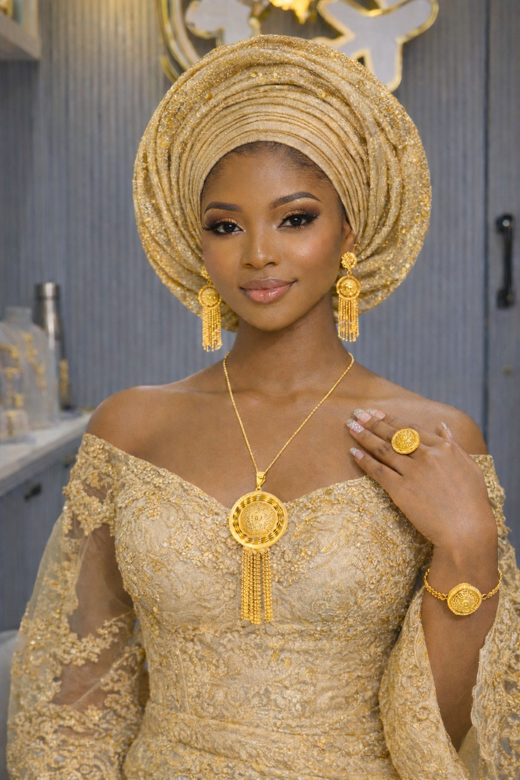 00297 - Necklace - 2 Gram Gold Plated