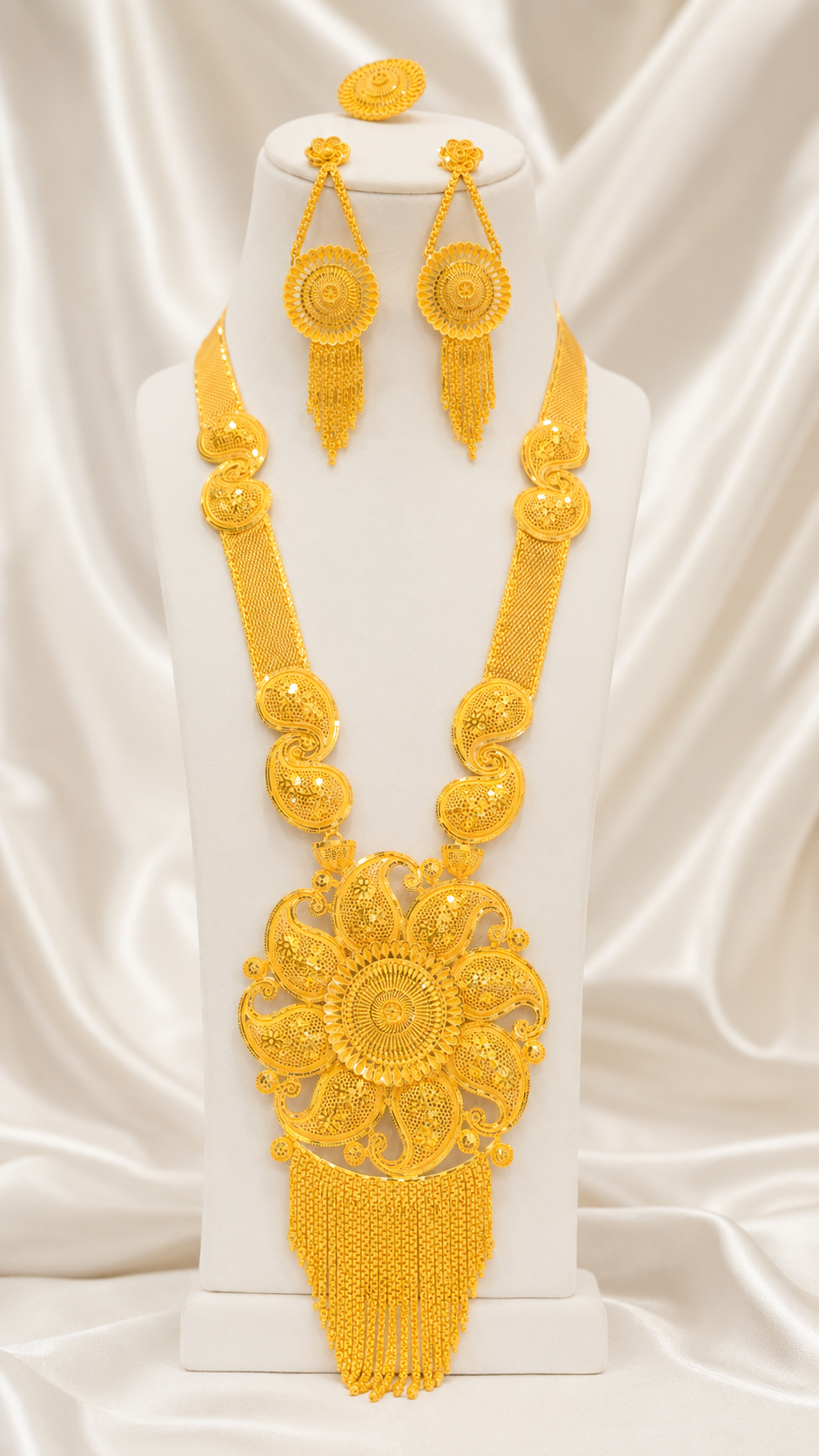 Necklace 0288 – Gold-Plated Intricate Collar Necklace