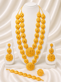 Necklace 0082 – Gold-Plated Bridal Statement Necklace