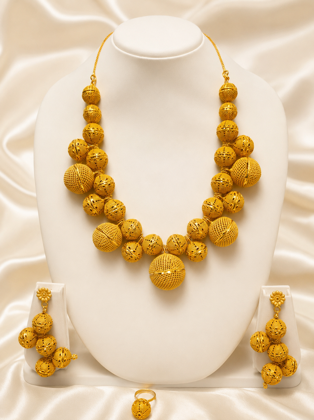 Necklace 0156 – Gold-Plated Elegant Drop Necklace