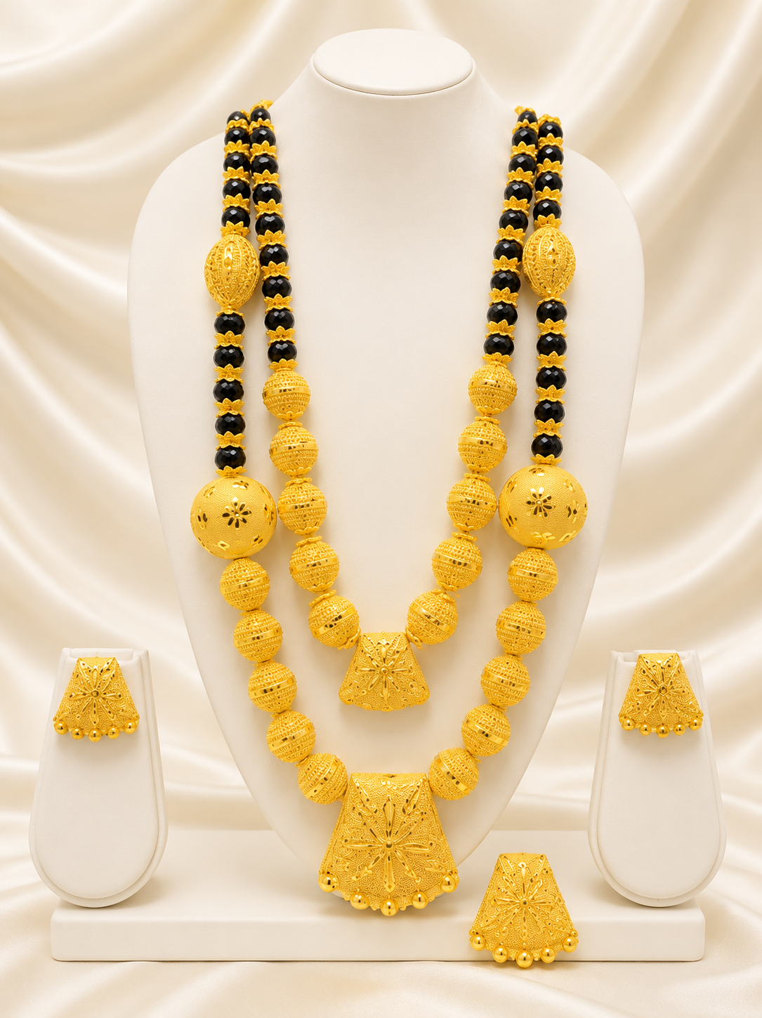 Necklace 0158 – Gold-Plated Multi-Strand Necklace