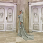 Elariah Silky Modest Satin-Feel Kaftan Maxi Dress for Women – Long Sleeve Muslim Abaya, Jalabiya, Casual & Occasion Wear