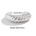 Irregular Geometric Cuff Bangle Bracelet for Women – Bold Statement Fashion Bracelet, Trendy Open Cuff Jewelry