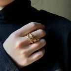 316L Stainless Steel Fashion Ring – Durable, Non-Fading Band for Women