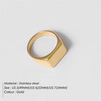 316L Stainless Steel Fashion Ring – Durable, Non-Fading Band for Women