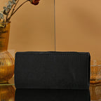 Women's Envelope Evening Clutch Bag - Hard Shell Party Handbag with Criss-Cross Design | Elariah