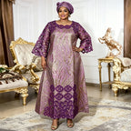 Vestido largo caftán dashiki africano Elariah para mujer – Túnica abaya modesta estilo bazín tradicional