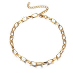 Stainless Steel Thick Chain Necklace – Unisex Punk Choker Jewelry for Women & Men