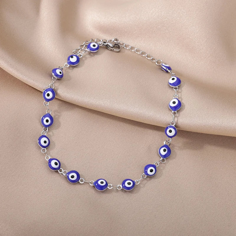 Elariah 18K Gold-Plated Stainless Steel Pearl Anklet for Women – Classic Imitation Pearl Beach Ankle Bracelet