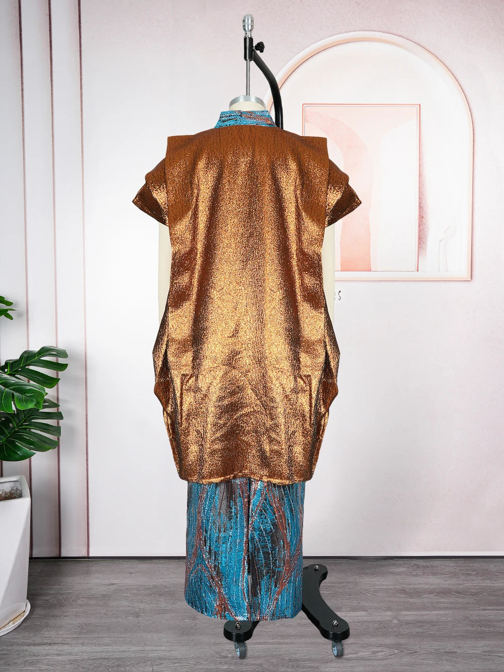 Conjunto de falda de 2 piezas con estampado africano Elariah para mujer – Atuendo tradicional Dashiki de talla grande para fiestas y bodas