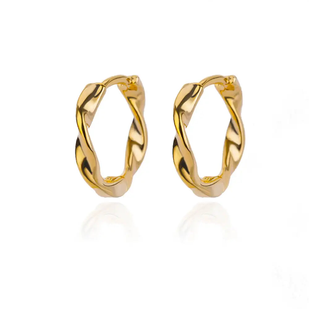 Elariah Elegant Stainless Steel Round Hoop Earrings for Women – Vintage Style 20mm Luxury Everyday & Occasion Jewellery