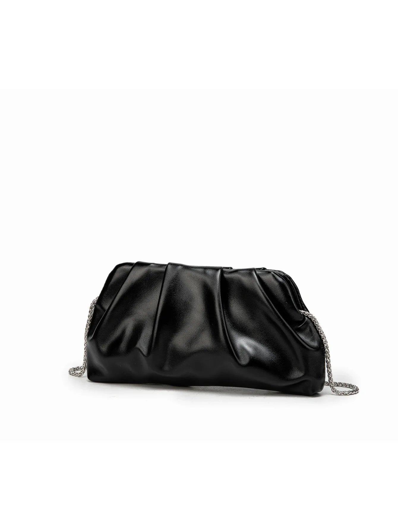 Elariah Luxury Chain Shoulder Clutch Bag – Elegant PU Leather Evening Purse for Weddings & Parties