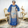 Vestido largo caftán dashiki africano Elariah para mujer – Túnica abaya modesta estilo bazín tradicional