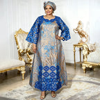 Vestido largo caftán dashiki africano Elariah para mujer – Túnica abaya modesta estilo bazín tradicional