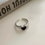 Elariah Adjustable Heart Ring for Women – Vintage Zircon & Pearl Butterfly Cocktail Ring | Romantic Wedding & Party Jewelry Gift