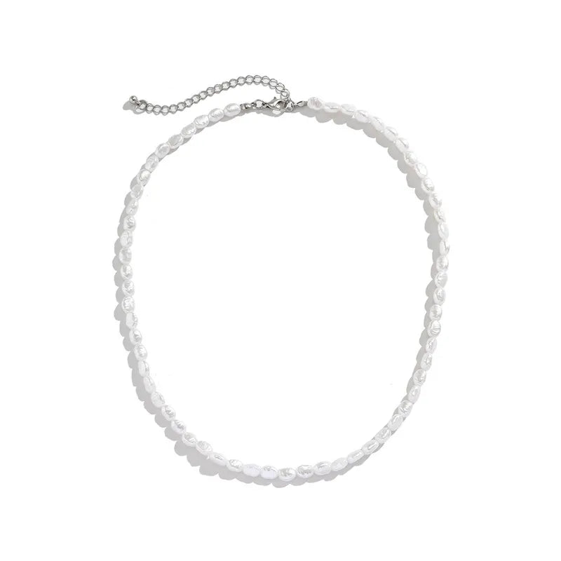 Vintage Elegant Pearl Choker Necklace for Women – Imitation Tear-Drop Beaded Jewelry for Weddings & Parties