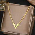 Geometric Stainless Steel Pendant Necklace – Minimalist Unisex Jewelry for Men & Women