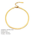 4mm Stainless Steel Snake Chain Anklet for Women – Minimalist Waterproof Beach Anklet, Adjustable Non-Tarnish Chain