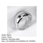 316L Stainless Steel Fashion Ring – Durable, Non-Fading Band for Women