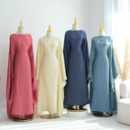 Elariah Shimmering Eid Kaftan Abaya – Extra Loose Fit Butterfly Sleeve Maxi Dress for Ramadan, Evening & Party Wear