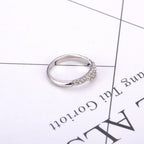JeeMango Double Circle Stainless Steel Ring for Women – 18K Gold Plated, Waterproof, Trendy Fashion Jewelry