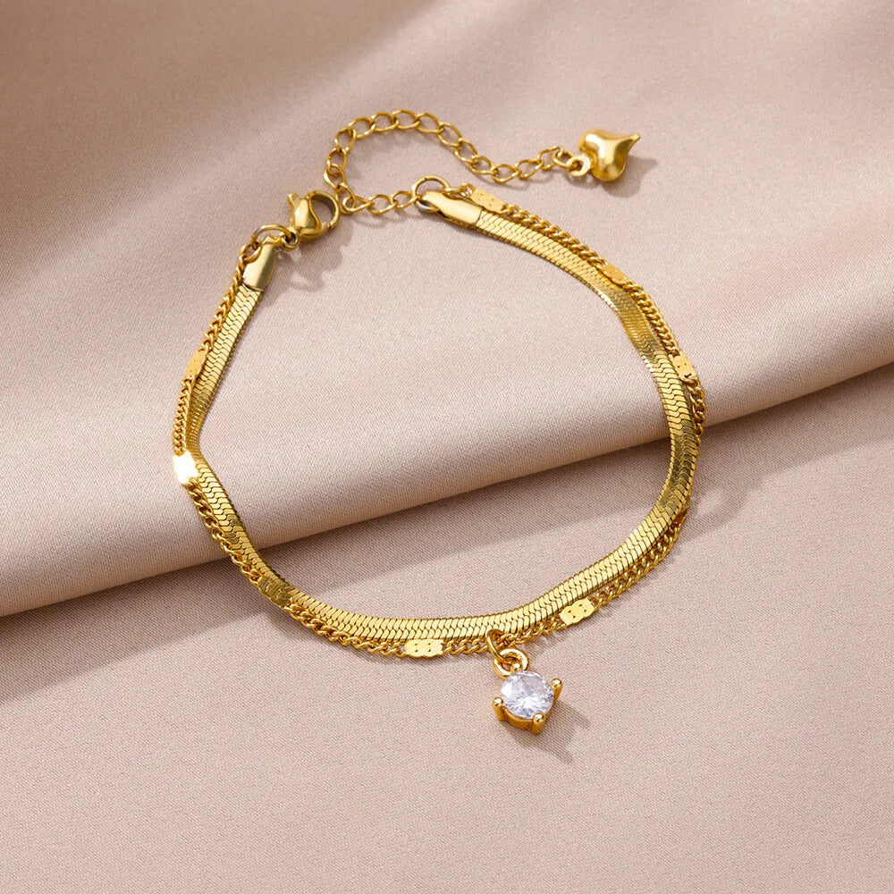 Elariah 18K Gold-Plated Stainless Steel Pearl Anklet for Women – Classic Imitation Pearl Beach Ankle Bracelet