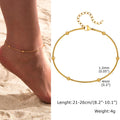 Tobillera de Corazón Chapada en Oro de Acero Inoxidable Elariah para Mujer – Tobillera Delicada con Cadena de Corazones Ajustable