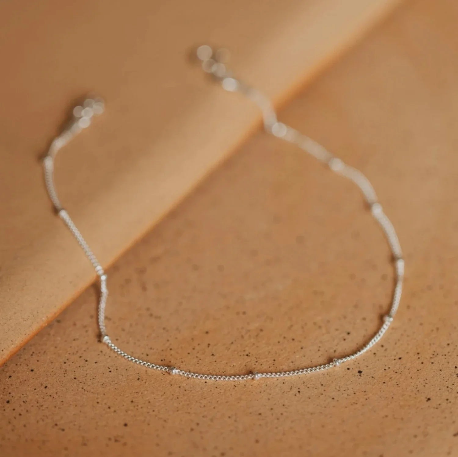 Minimalist Stainless Steel Bead Anklet for Women – Adjustable Gold, Silver & Rose Gold Chain Anklet Bracelet