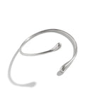 Vintage Water Drop Geometric Upper Arm Bracelet – Adjustable Cuff Bangle for Women