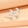 Elariah Geometric Irregular Acrylic Stud Earrings – Metallic Finish Minimalist Rhinestone Statement Earrings for Women