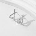 Elariah 14K Gold Plated Cross Stud Earrings for Women – Minimalist Geometric Earrings for Everyday Wear, Parties & Gifts