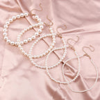 Classic Imitation Pearl Beaded Choker Necklace for Women – Elegant Bridal & Wedding Pearl Collar Necklace