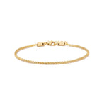 Adjustable Gold Plated Stainless Steel Anklet for Women – Waterproof Classic Chain Anklet 20+3cm | ELARIAH