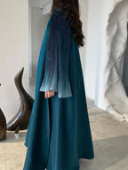 Abaya Elariah à manches évasées sans fermeture pour femme – Caftan maxi pudique, robe islamique ample à manches longues