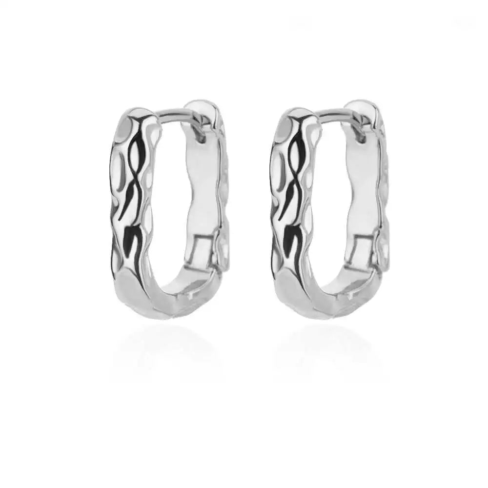 Elariah Elegant Stainless Steel Round Hoop Earrings for Women – Vintage Style 20mm Luxury Everyday & Occasion Jewellery