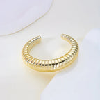 Irregular Geometric Cuff Bangle Bracelet for Women – Bold Statement Fashion Bracelet, Trendy Open Cuff Jewelry