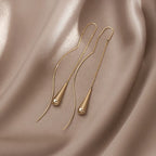 Elegant Pearl Long Tassel Drop Earrings – Fashion Metal Chain Jewelry for Women