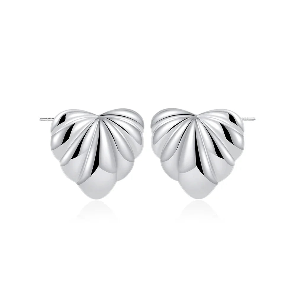 18K Gold Plated Stainless Steel Multilayer Circle Knot Drop Earrings for Women – Textured Statement Round Earrings