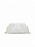 Elariah Luxury Chain Shoulder Clutch Bag – Elegant PU Leather Evening Purse for Weddings & Parties