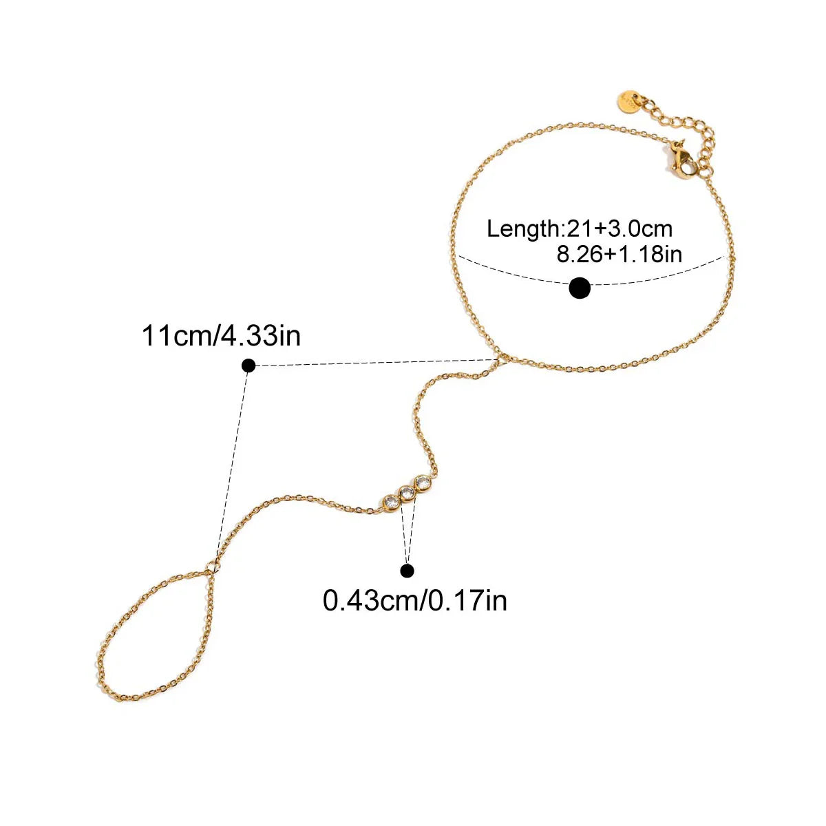 Classic Cubic Zirconia Stainless Steel Anklet for Women – Elegant Geometric Crystal Chain Anklet, Minimalist Summer Jewelry