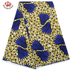 Elariah Ankara Wax Print Fabric – 6 Yards African Batik Polyester Material for Dresses, Sewing & Occasion Wear